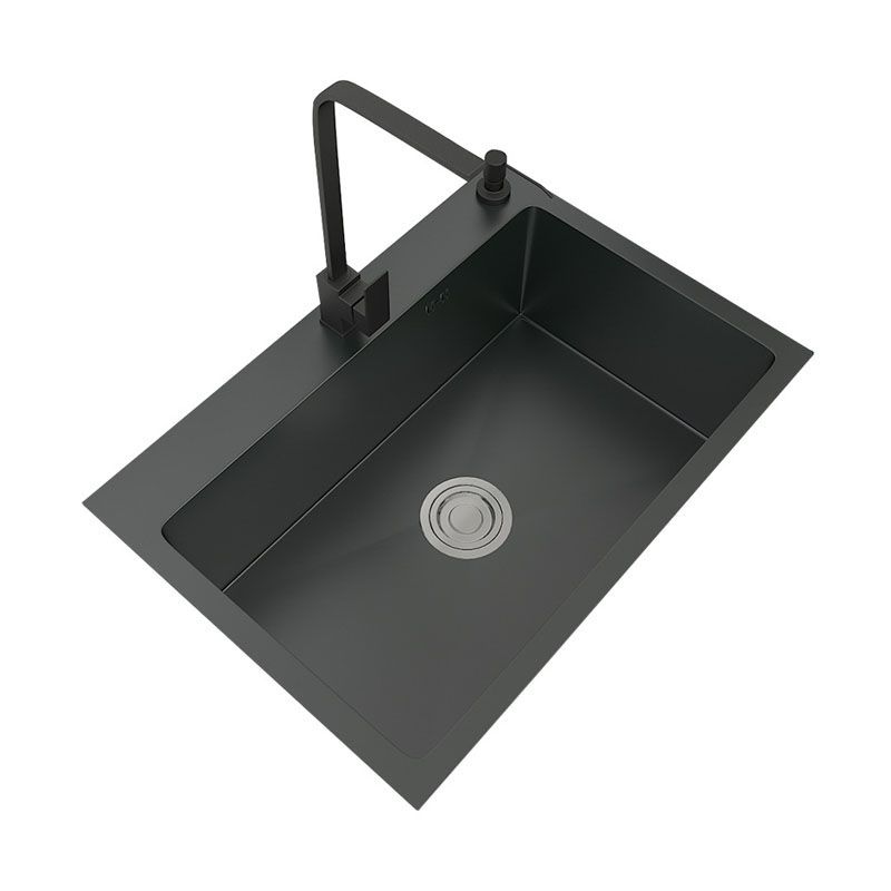 Modern Workstation Sink Stainless Steel with Accessories and Faucet Kitchen Sink