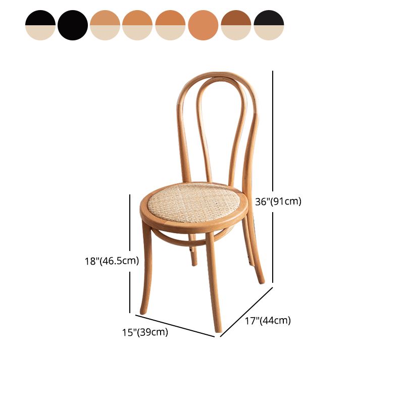 Wood Traditional Kitchen Dining Room Side Chair Windsor Back Chair