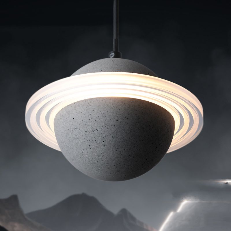 Sphere Hanging Light Modern Style Stone Multi Lights Flush Hanging Light Fixtures