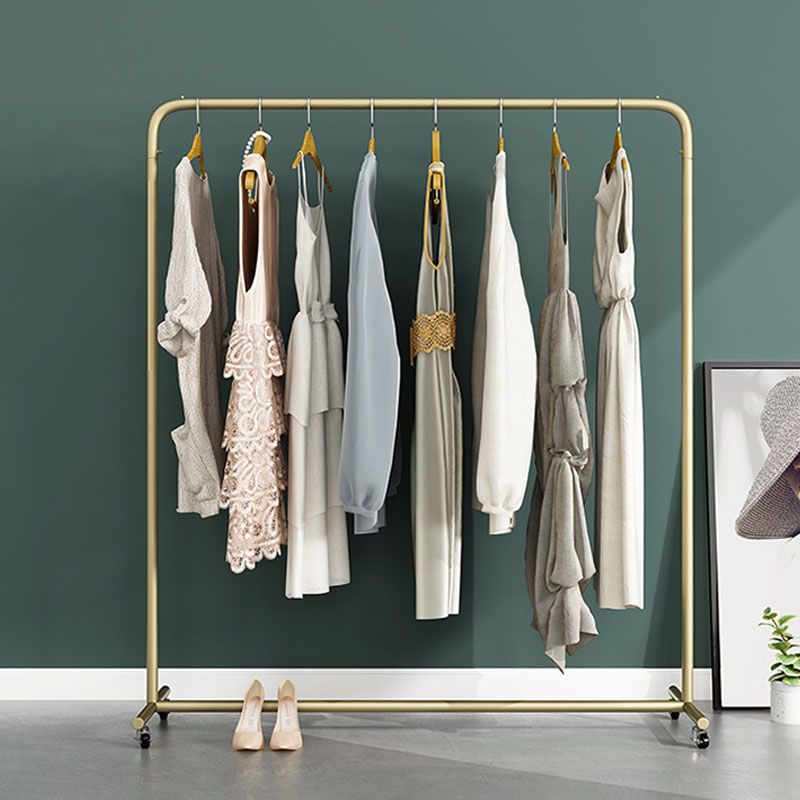 Industrial Style Coat Rack Metallic Free Standing Coat Rack with Sheave