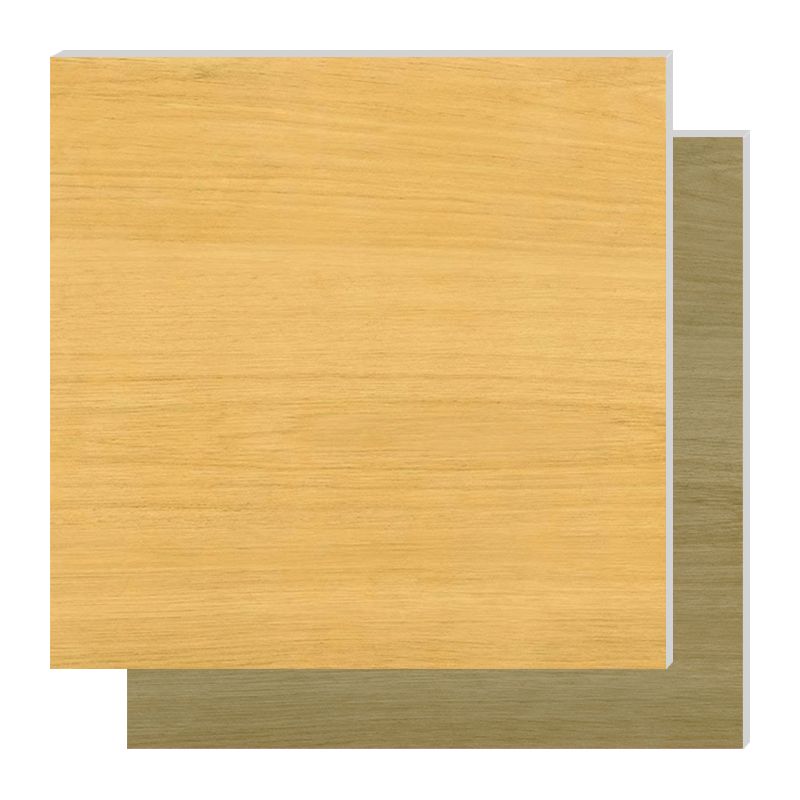 Modern Style Floor Tile Solid Color Straight Edge Wooden Effect Square Floor Tile