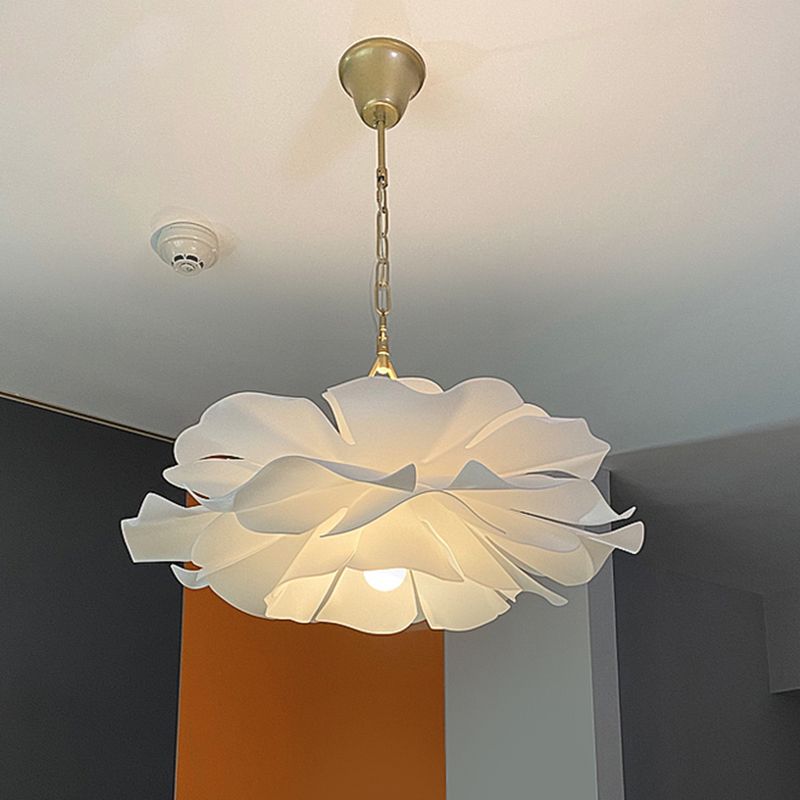 Acrylic Flower Pendant Lighting Minimalist 2-Light Hanging Ceiling Light for Living Room