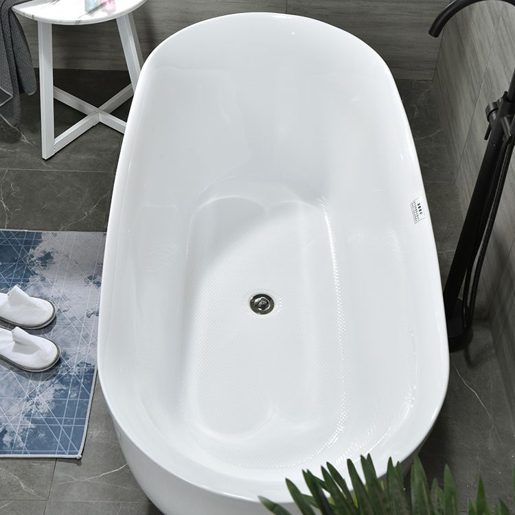 Antique Finish Oval Stand Alone Bathtub Soaking Modern Bath Tub(Board not Included)