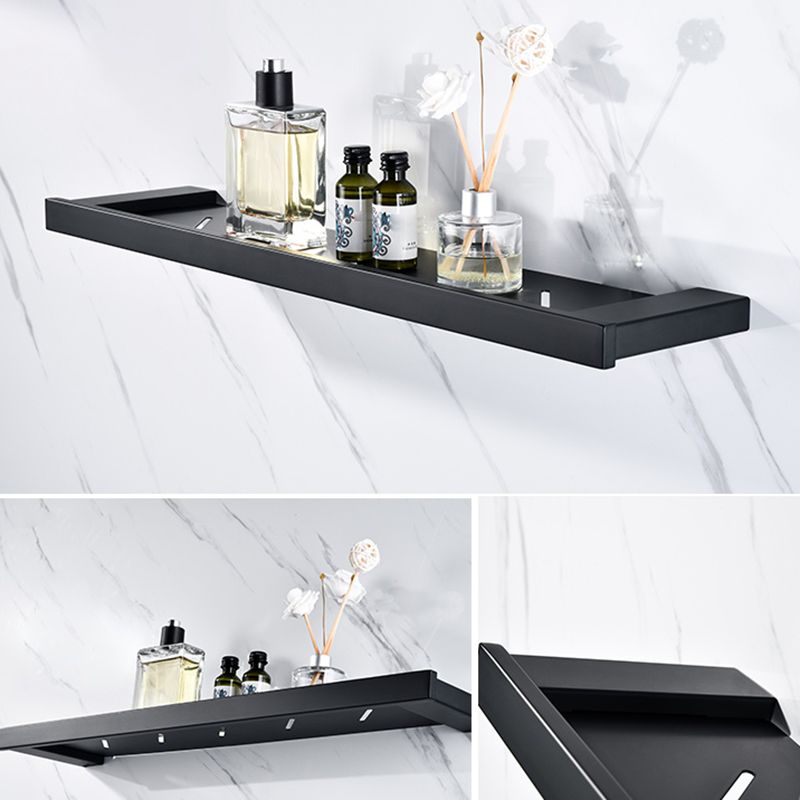 5-Piece Modernism Bath Hardware Set in Stainless Steel Matte Black