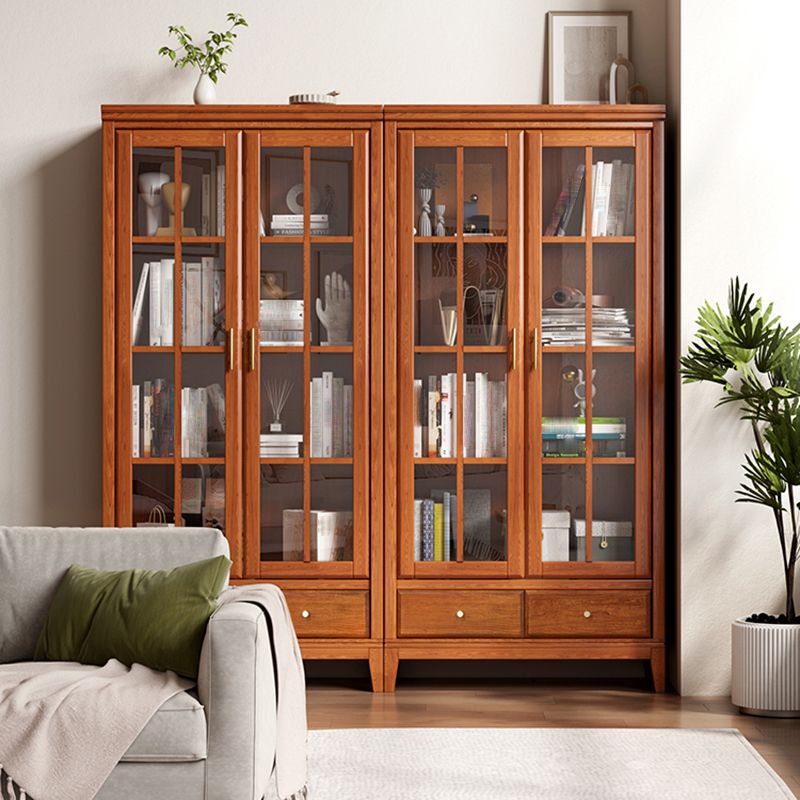 Minimalistic Rectangle Storage Cabinet Solid Wood Accent Cabinet