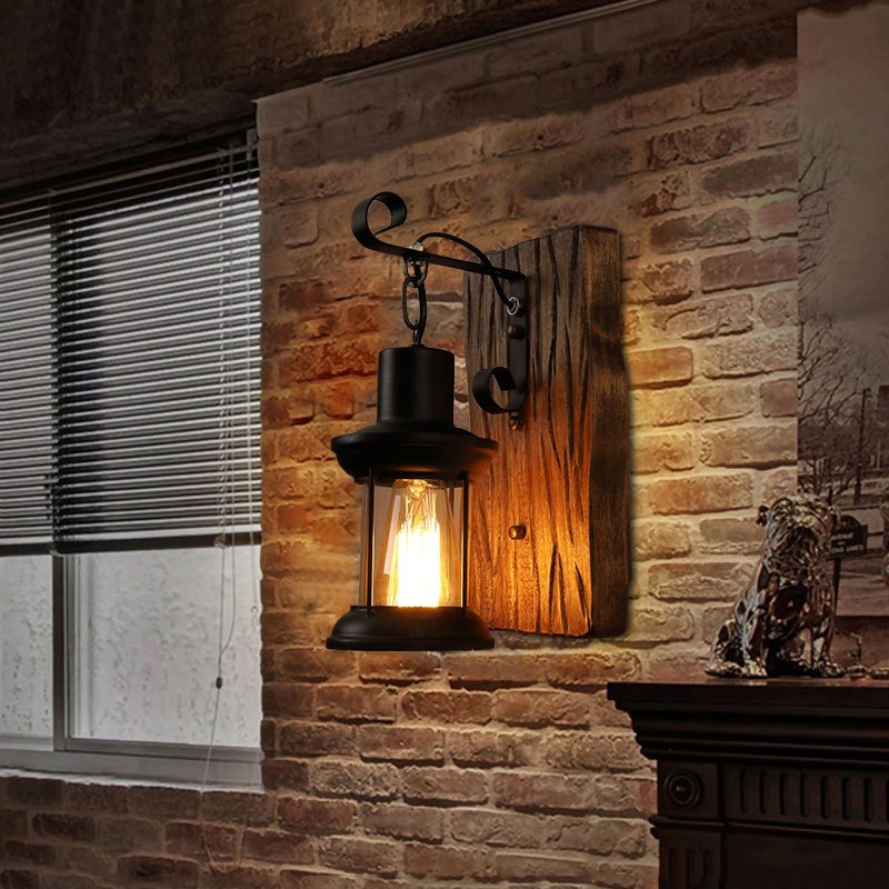 Industrial Glass Wall Light Sconces Simple Sconce Lighting for Living Room