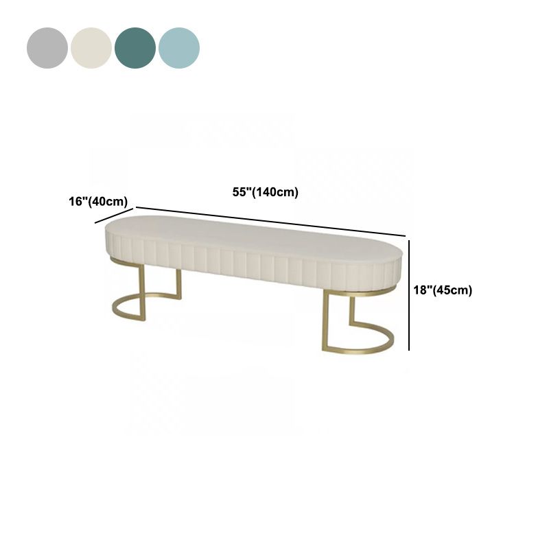 15.7" Wide Upholstered Seating Bench Cushioned Entryway and Bedroom Bench with Legs