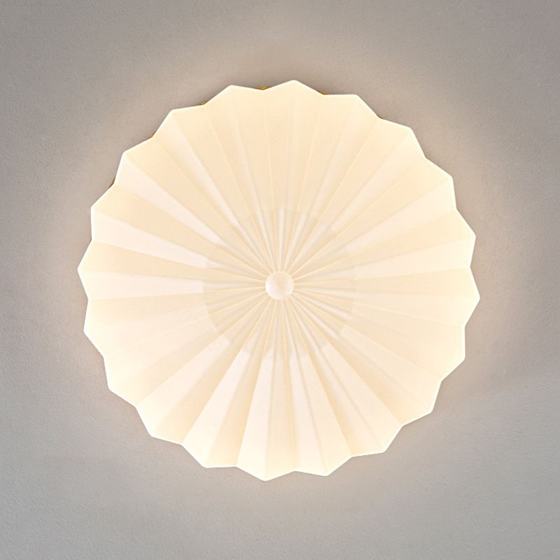 Japanese Style Wooden Ceiling Light Circle Shape Ceiling Lamp for Living Room