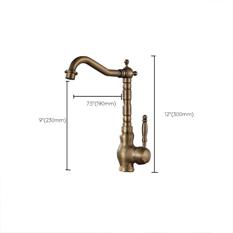 Traditional Single Level Kitchen Faucet Lead Free Standard Faucet