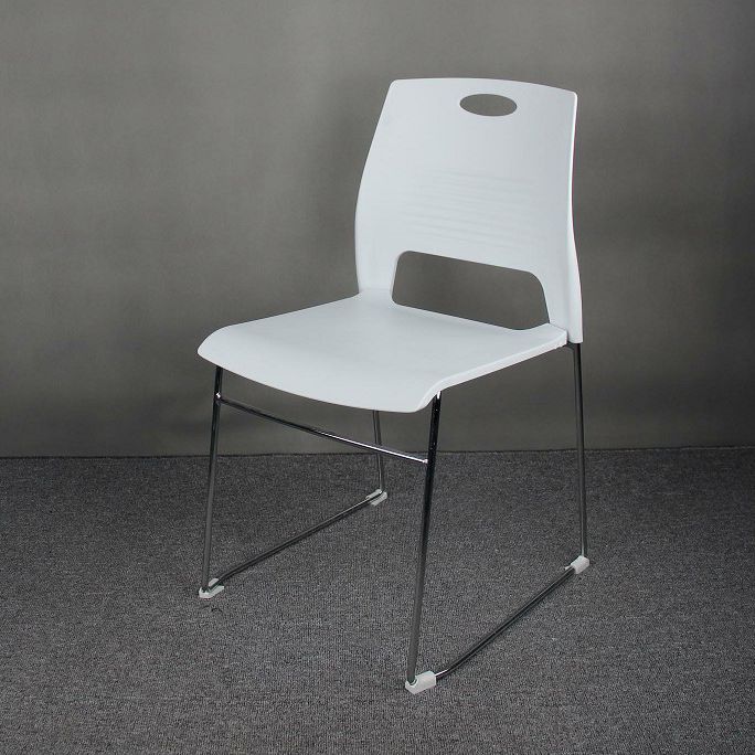 Modern Plastic and Steel Desk Chair with Low Back Home Office Chair