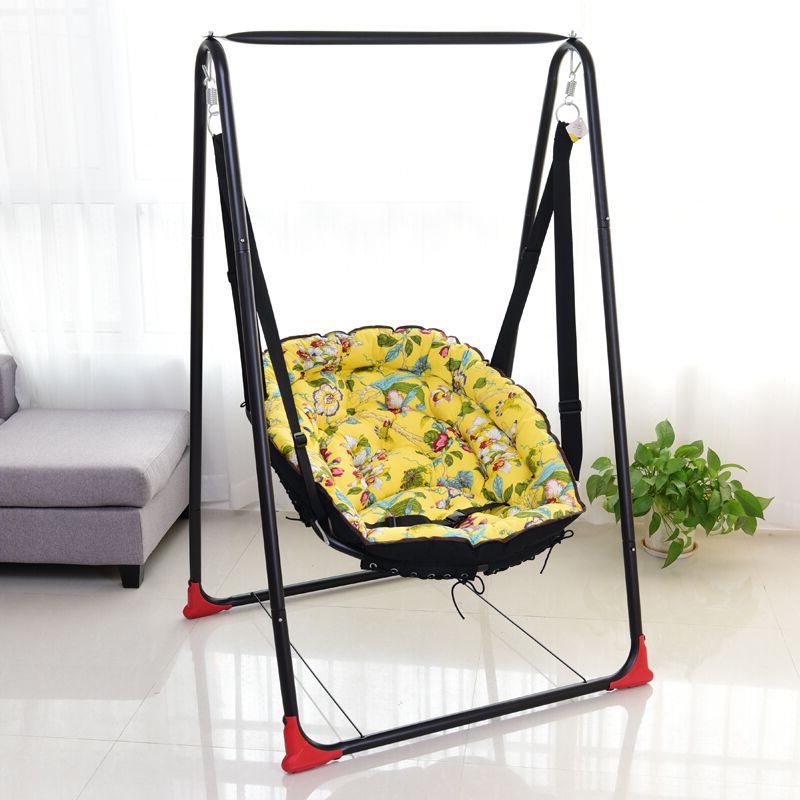 Metal Rocking Modern Oval Crib Cradle with Bracket for Newborn