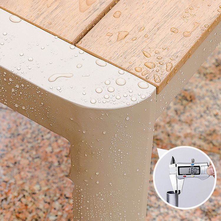 Modern Outdoor Aluminum Frame Dining Table Rectangle/Square Patio Table