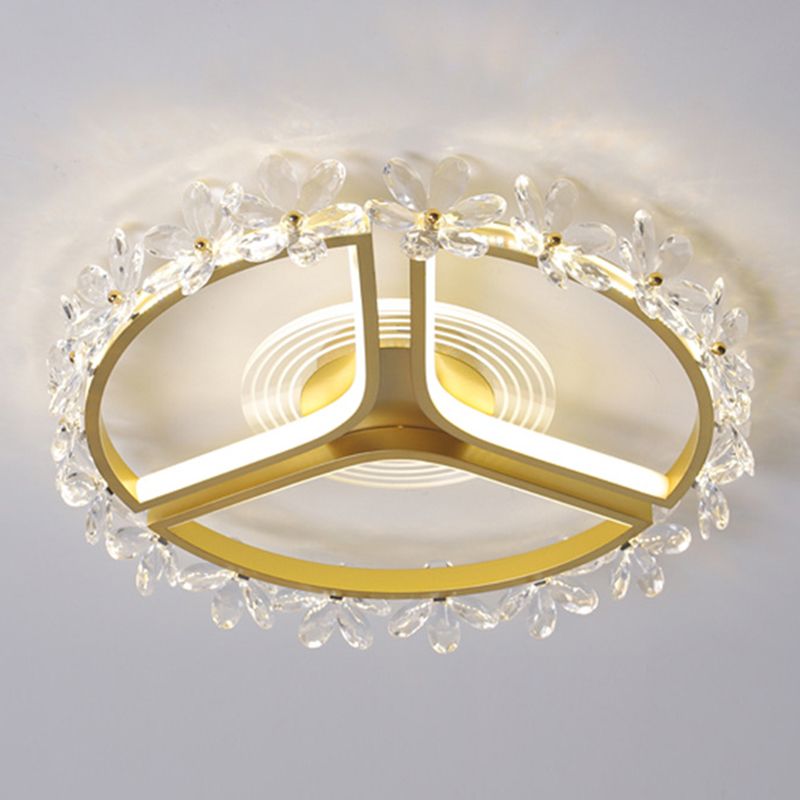 Multiple-Light Round Flush Ceiling Lights Modern Metal Flush Mount