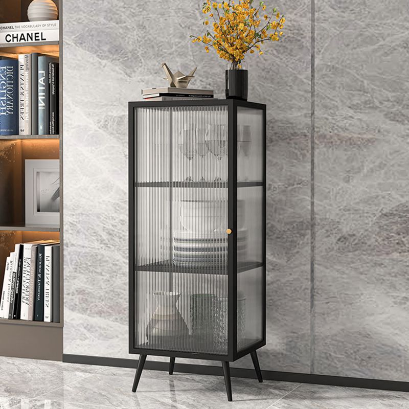 Modern Storage Cabinet Glass Door Display Cabinet for Dining Room