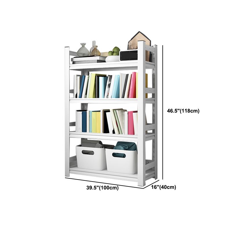 Metal Bookshelf, Multi Tiers Contemporary Bookcase for Living Room