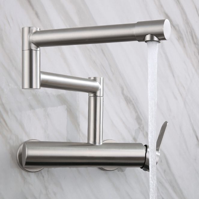 Modern Stainless Steel Kitchen Faucet with Single Handle No Sensor Faucet