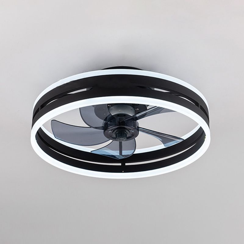 Metal Round Shape Ceiling Fans Light Modern Style Multi-Lights Ceiling Fan Light