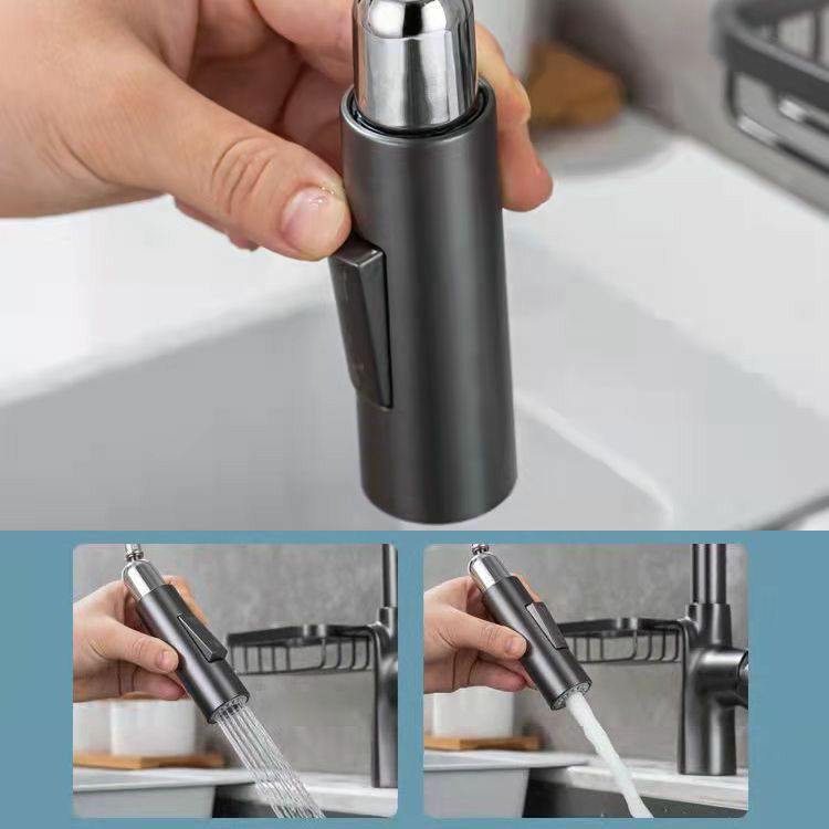 Modern 1-Handle Faucet Pull out Sprayer with Water Dispenser Faucet