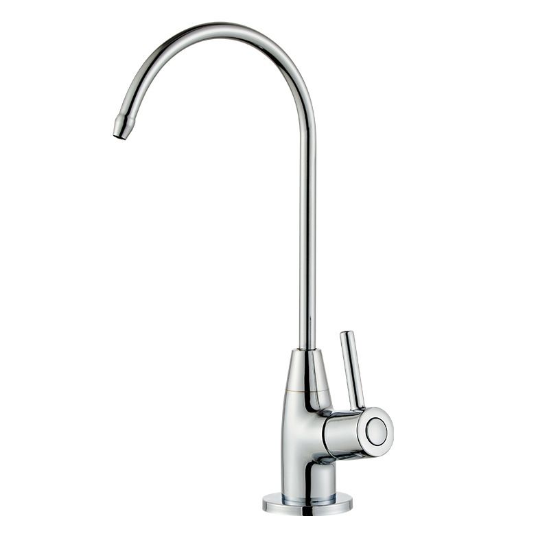 Modern High-Arc Kitchen Faucet Stainless Steel Swivel Spout Standard Kitchen Faucets