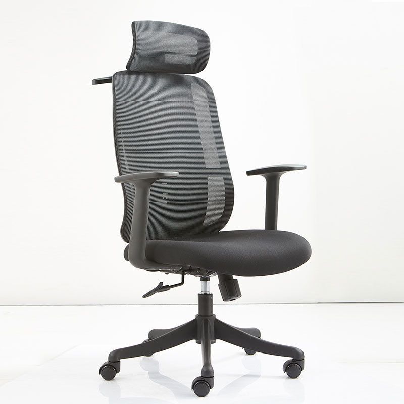 Contemporary Arm Chair Adjustable Seat Height Pillow Included Office Chair