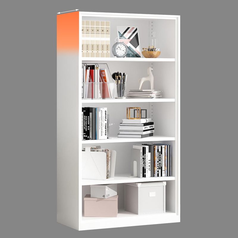 Metal Enclosed Bookshelf Modern Minimalist Rectangular Standard Bookcase