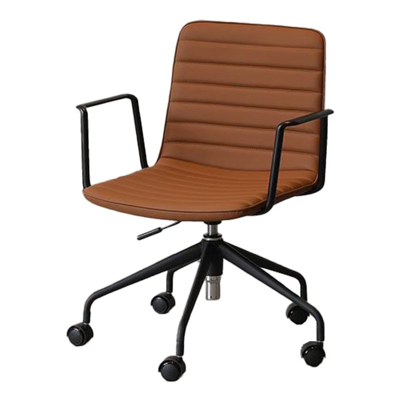 Mid-Back Desk Chair Adjustable Seat Height Contemporary Office Chair