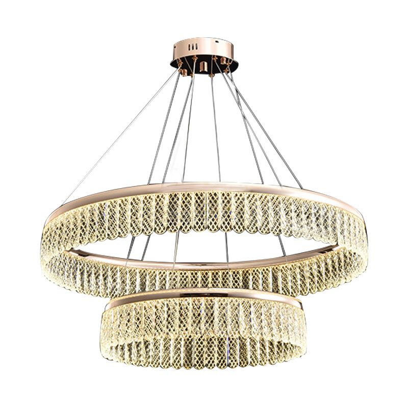 Ring Hanging Light Kit Modern Style Metal Multi Lights Hanging Ceiling Lights