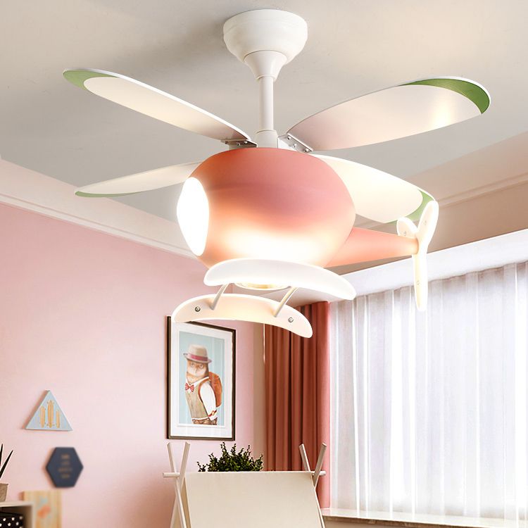 Multi Lights Geometric Ceiling Pendant Modern Style Metal LED Ceiling Fans