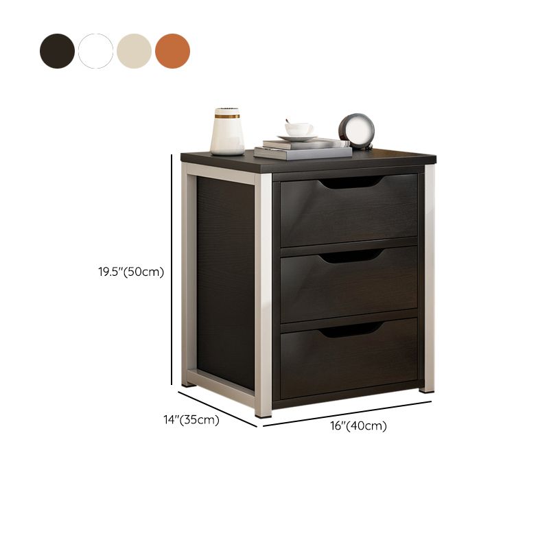 Wooden Accent Table Nightstand Contemporary Night Table for Bedroom