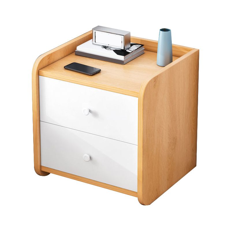 Contemporary Accent Table Nightstand Drawer Storage Night Table