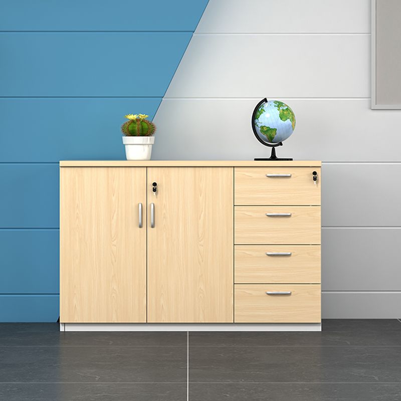 Wood Lateral Filing Cabinet Contemporary File Cabinet with Storage