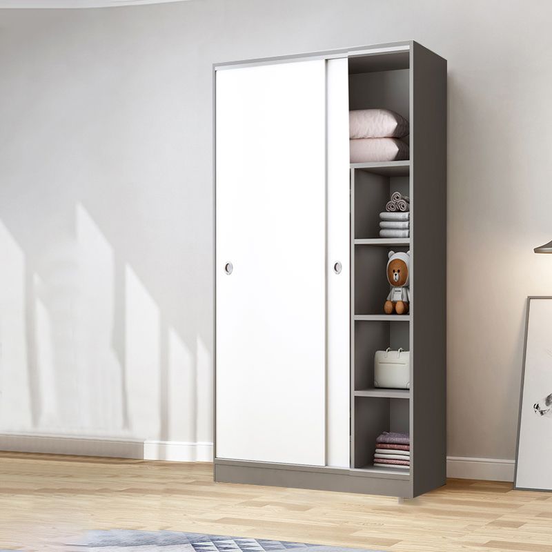 Modern Style Wardrobe Armoire Wooden Wardrobe Closet With Doors