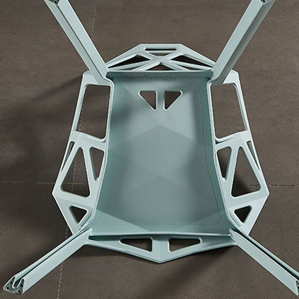 Contemporary Style Stackable Chairs Dining Plastic Arm Chairs for Kitchen