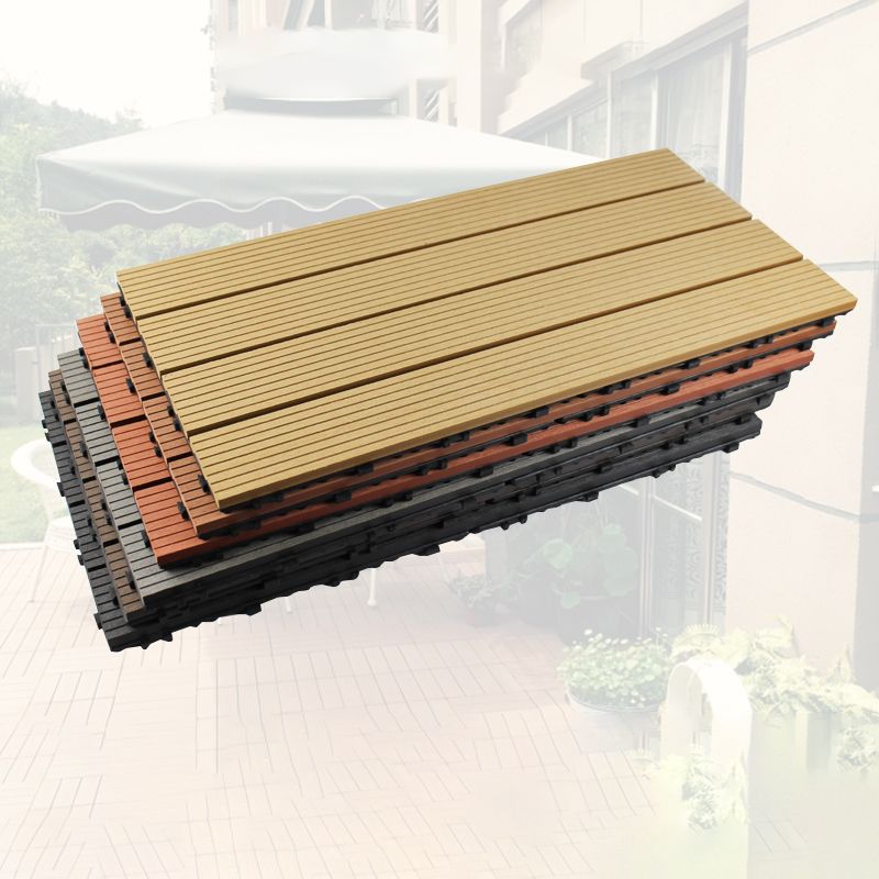 12" X 24" Deck/Patio Flooring Tiles 4-Slat Floor Board Tiles