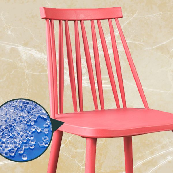 Modern Style Side Chair Plastic Windsor Back Dining Side Chair