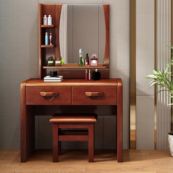 3-Piece Wood Standing Drawers Included Vanity Dressing Table Set