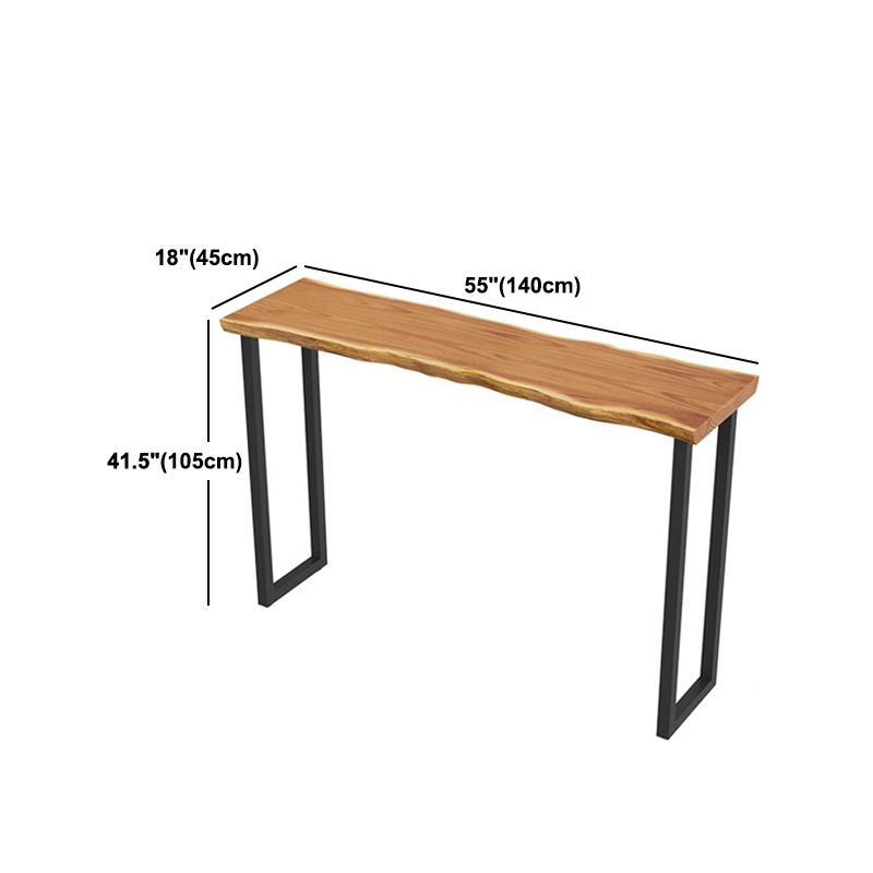 Pine Wood Bar Dining Table Modern Rectangle Bar Table for Dining Room Balcony