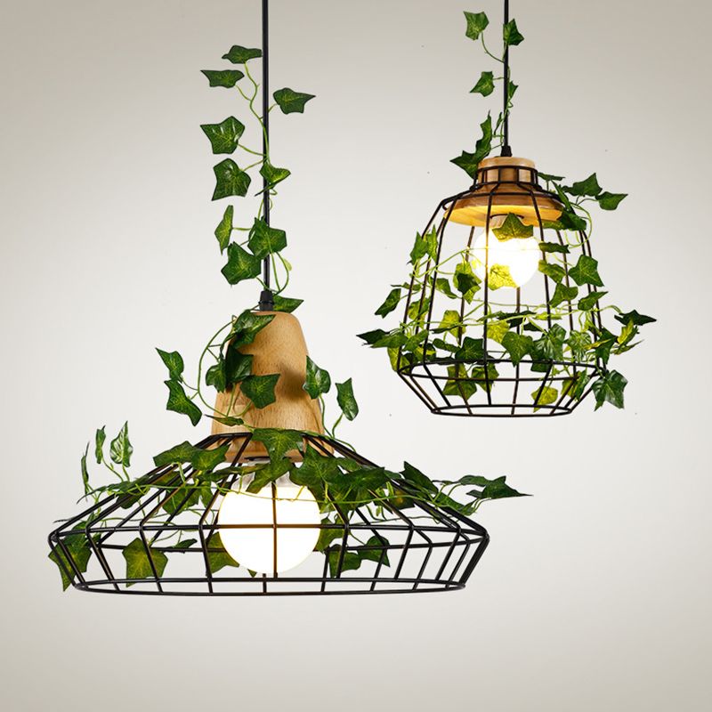 Shaded Hanging Pendant Light Loft Style Metal Pendant Lighting Fixture for Restaurant