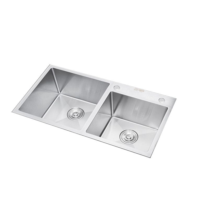 Contemporary Kitchen Sink Stainless Steel Drain Assembly Kitchen Sink