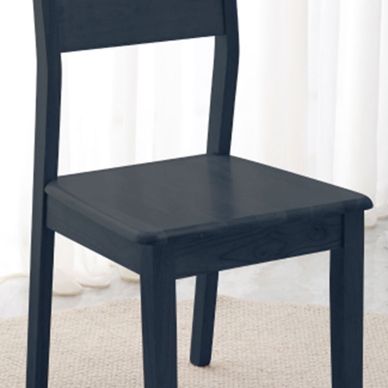 Contemporary Home Ladder Back Solid Wood Armless Dining Chair