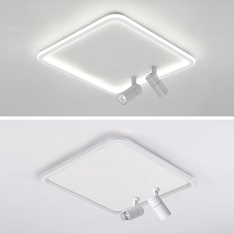 Vierkante acryl tint led spoelplafondlicht in moderne beknopte aluminium lamp spoelbevissing voor slaapkamer