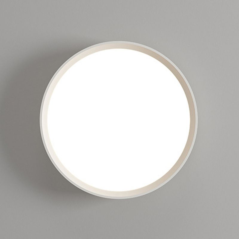 LED White Ceiling Light Modernism Round Flush Mount Lighting for Bedroom