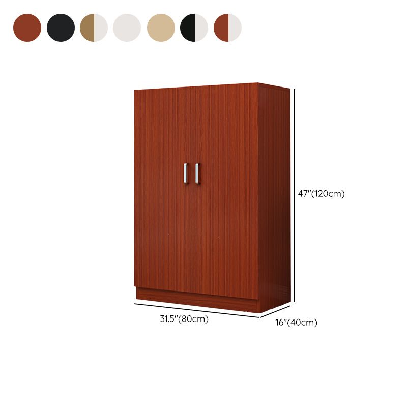 Manufactured Wood Kid's Wardrobe Modern Style Shelved Wardrobe Armoire