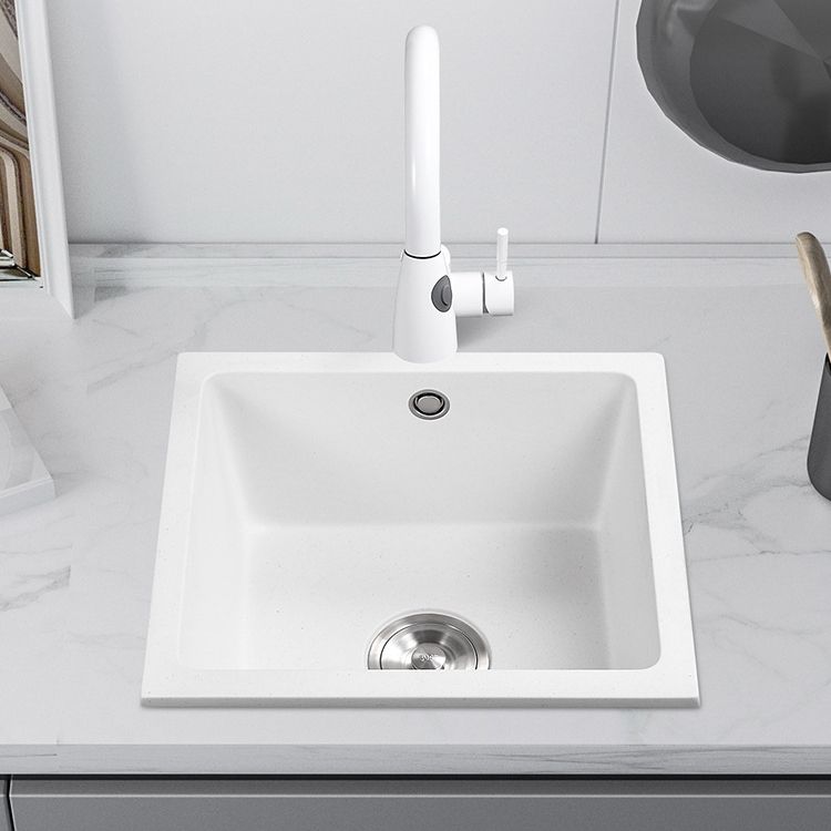 Quartz Kitchen Sink Single Bowl Kitchen Sink with with Drain Assembly