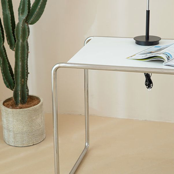 Black and White Office Desk Pedestal Wooden Writing Desk for Home