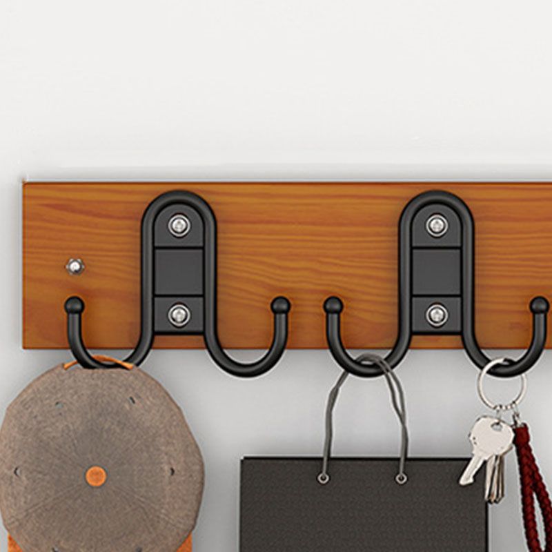 Modern Wooden Coat Rack Wall Mounted Coat Rack with Coat Hooks