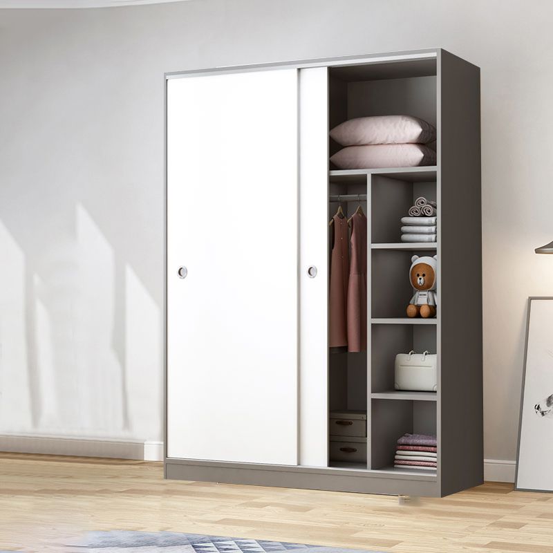 Modern Style Wardrobe Armoire Wooden Wardrobe Closet With Doors