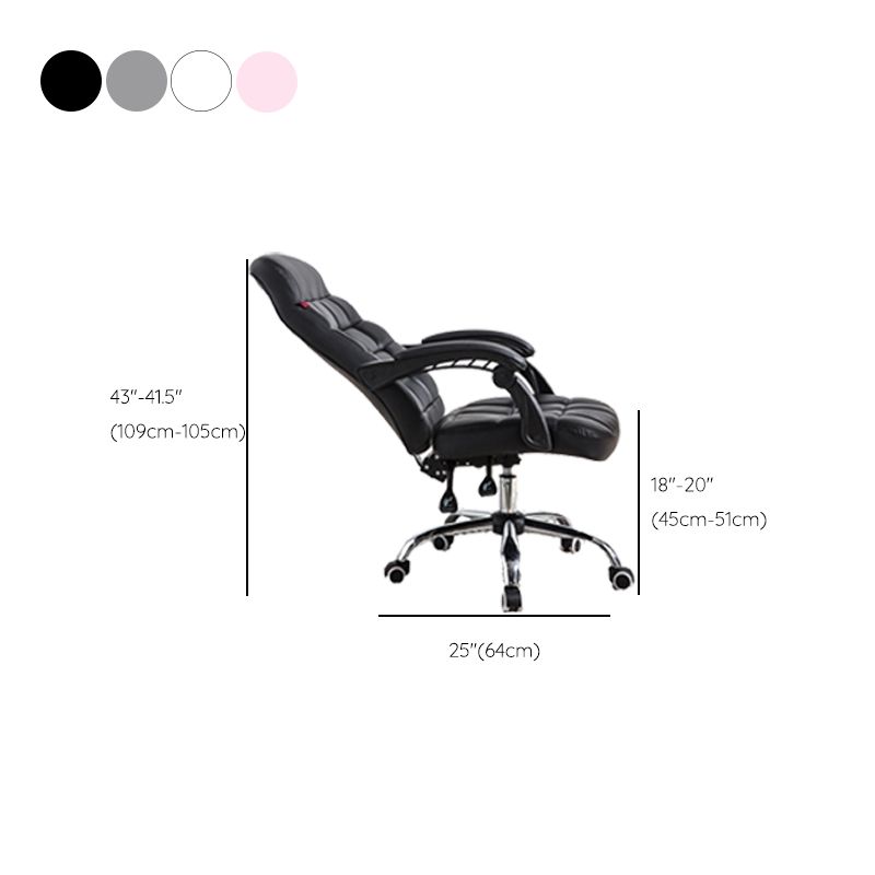 Padded Arms Chair Tilt Mechanism No Distressing Ergonomic Slide Chair