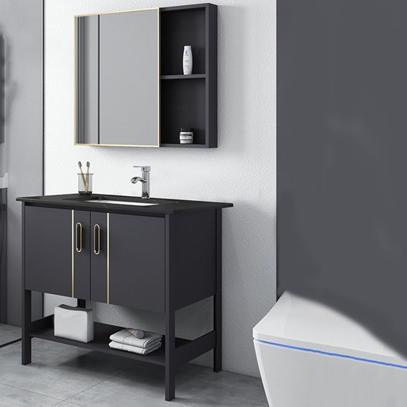 Bathroom Sink Vanity Rectangle Freestanding Mirror Standalone Cabinet Bath Vanity