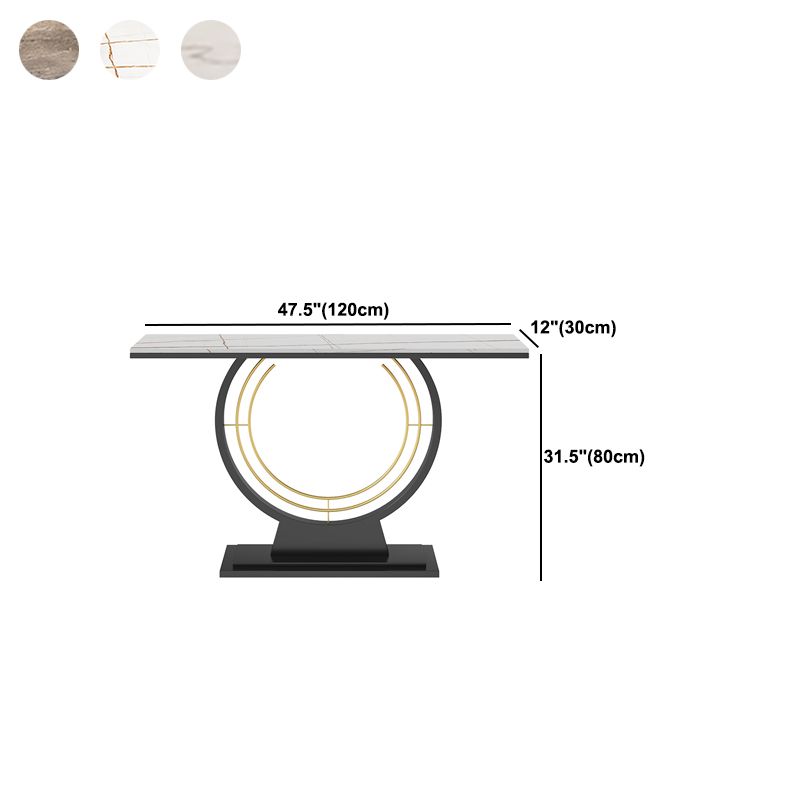 Contemporary Rectangle Console Table Stain Resistant Scratch Resistant Console